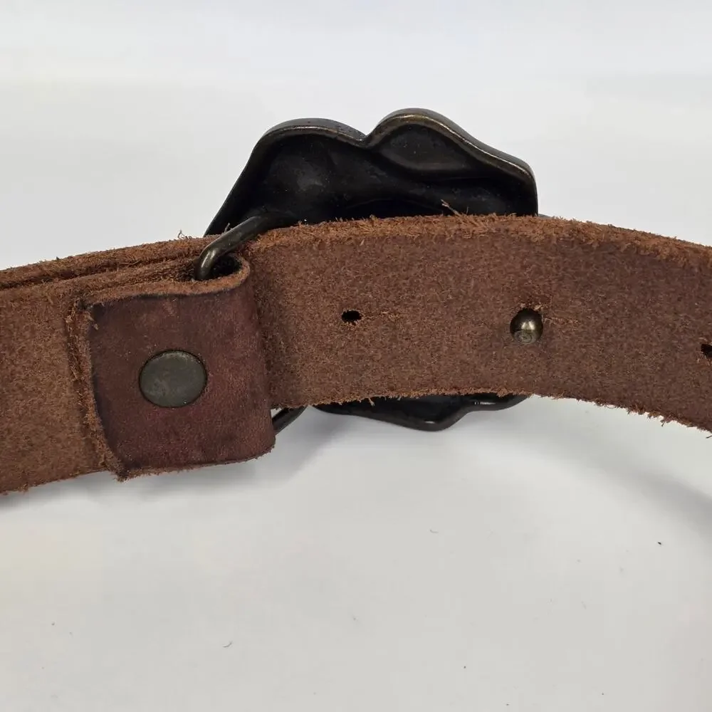 GAP 1969 GENUINE LEATHER GIRLS’ BELT – ROSE BUCKLE – SIZE S/P – 22.5